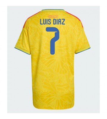 Colombia Luis Diaz #7 Hemmatröja Dam VM 2026 Kortärmad